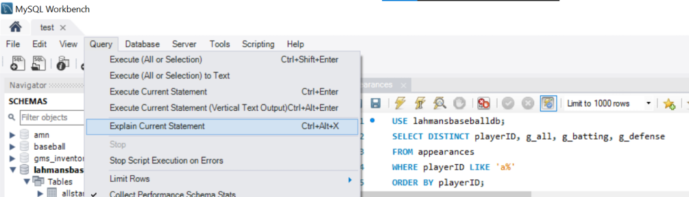 Grafik Query di MySqlwb